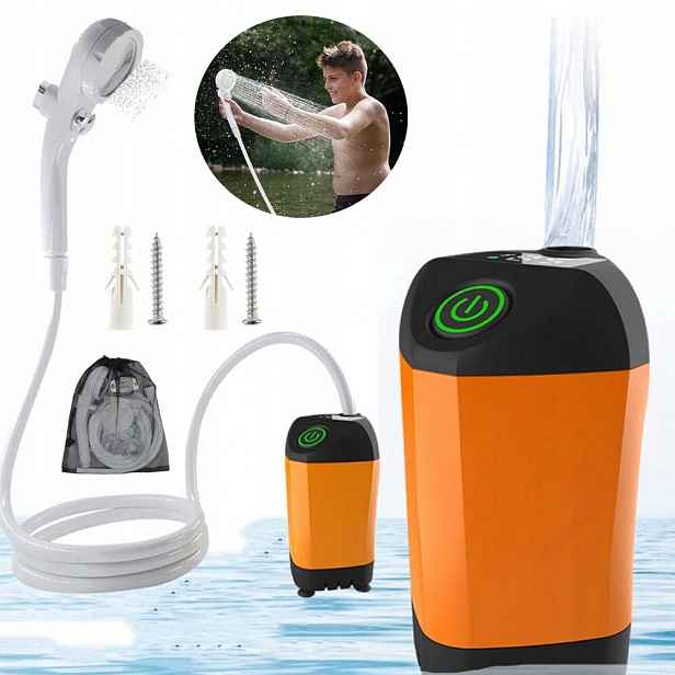 Sprchová Elektrická Turistická Kempingová Pumpa S Přenosným Bivakovacím Systémem