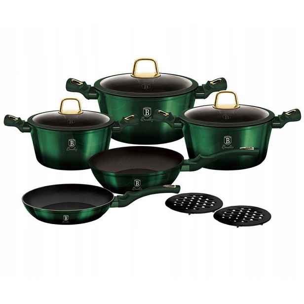 Titanové Hrnce Berlinger Haus 10 dílů BH-6065 Emerald