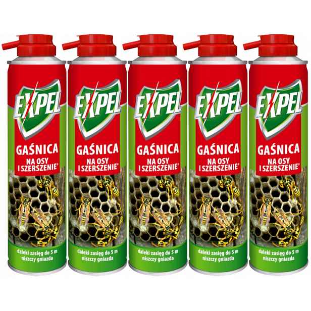 Expel Hasicí Přístroj na vosy a sršně 300 ml sprej přípravek na hmyz dosah 5 m x5