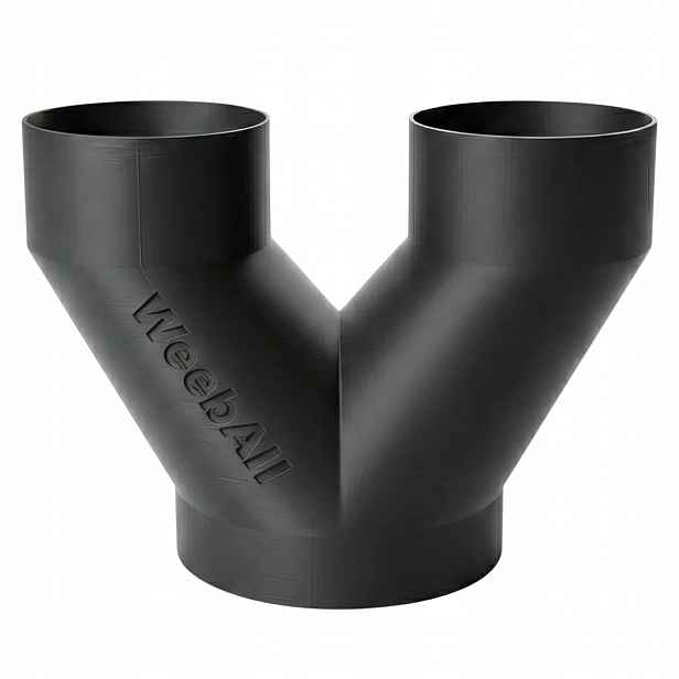 T-rozdělovač DN150 Fi 150 mm typu Y na 2×100 mm