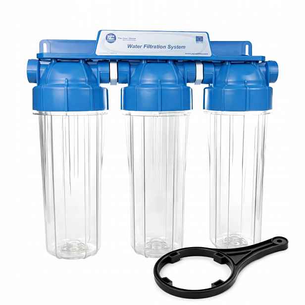 Tělo filtru Aquafilter 3/4 palce FHPRCL34-B-TRIPLE 3-stupňové