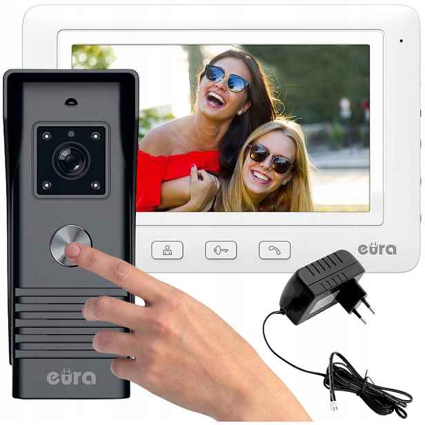 Videotelefon Eura VDP-45A3 „alpha“ Bílý
