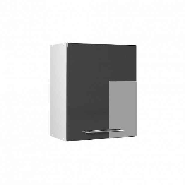 Vicco VĚŠÁK NA STĚNU Fame-Line, Antracitový vysoký lesk, 60 cm
