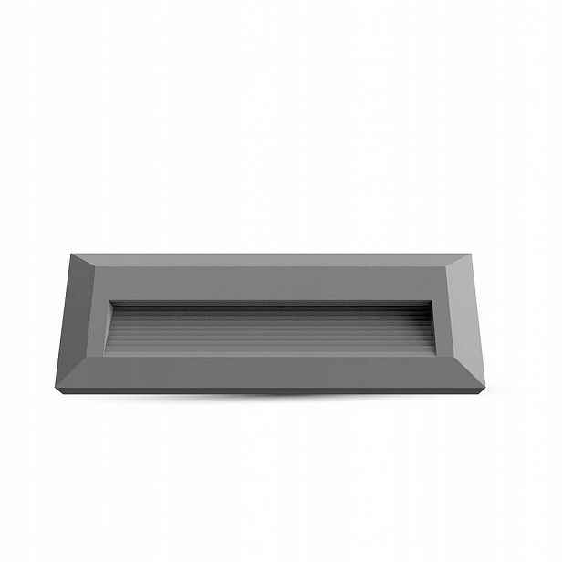 V-tac Schodišťové svítidlo 3W Led šedé obdélníkové 230V IP65 VT-1162