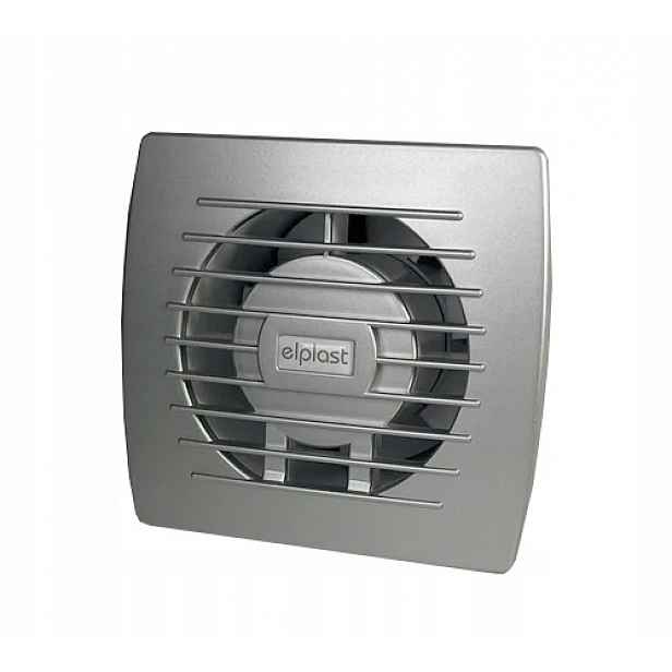 Ventilátor Elplast do koupelny 100 m3/h Eol 100 Tsf stříbrný satén