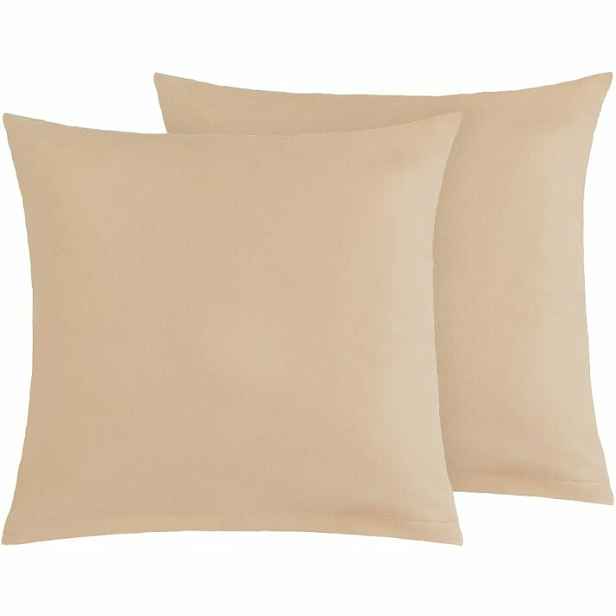 Bellatex Bavlněné povlaky na polštář hnědá, 40 × 40 cm, 2 ks, 40 x 40 cm