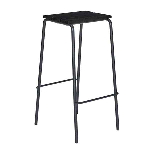 Černé barové stoličky v sadě 2 ks (výška sedáku 76 cm) Stilt – Hübsch