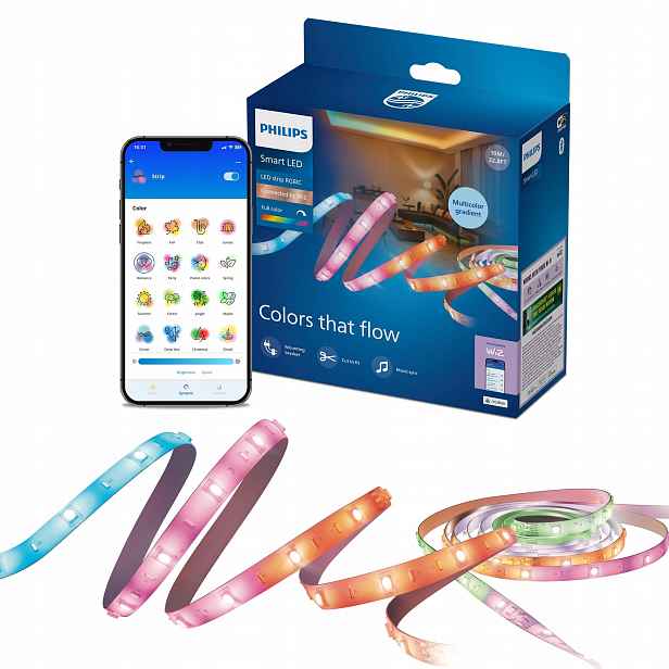 Led pásek Rgbic Gradient 10 m Philips Smart Inteligentní WiFi Aplikace WiZ