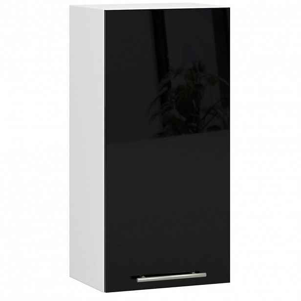 RAUMHIRSCH FURNITURE VĚŠÁKOVÁ SKŘÍŇKA bílá, černá lesklá 72/40/30
