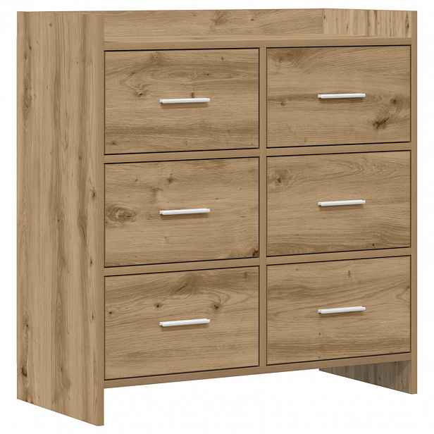 vidaXL Servírovací skříň Dub artisan 75 x 33 x 80 cm Kompozitní dřevo