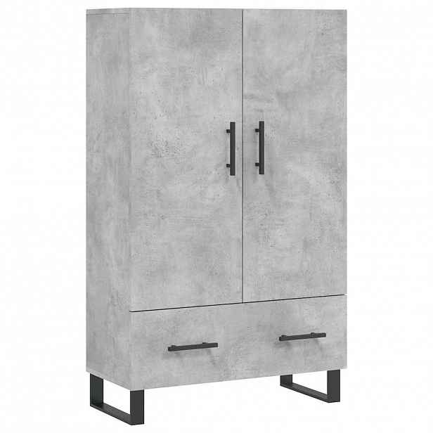 vidaXL Skříň highboard betonově šedá 69,5x31x115 cm kompozitní dřevo