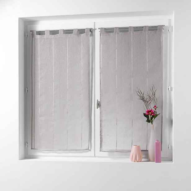 Hnědé voálové záclony v sadě 2 ks 90x90 cm Linahe – douceur d'intérieur