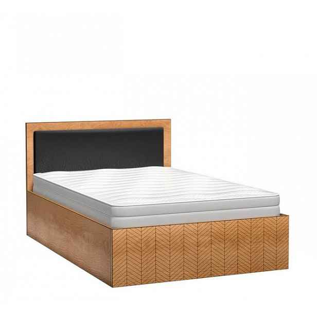 Prostorná postel DELA - 160x200, dub artisan