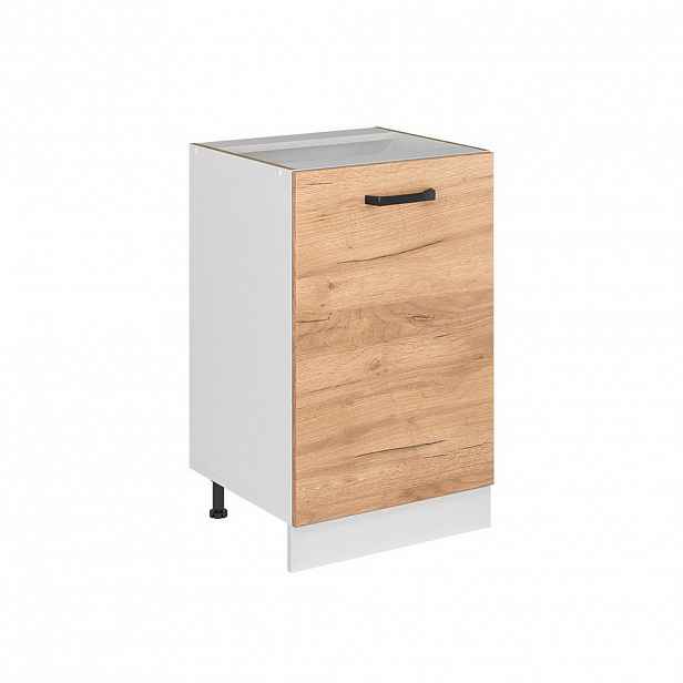 Vicco SPODNÍ SKŘÍŇKA KUCHYŇSKÉ LINKY R-Line, Zlatý mocný dub/Bílá, 50 cm bez pracovní desky