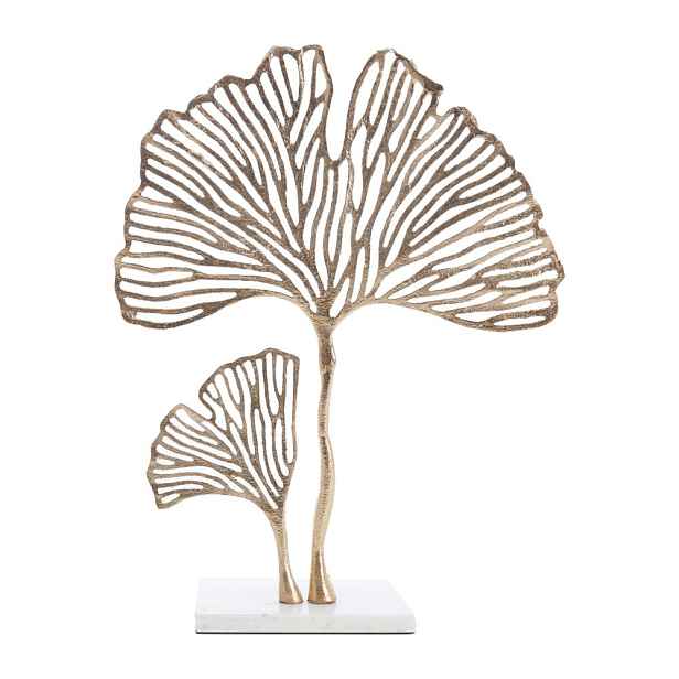 Kovová soška (výška 48 cm) Leaf – Light & Living