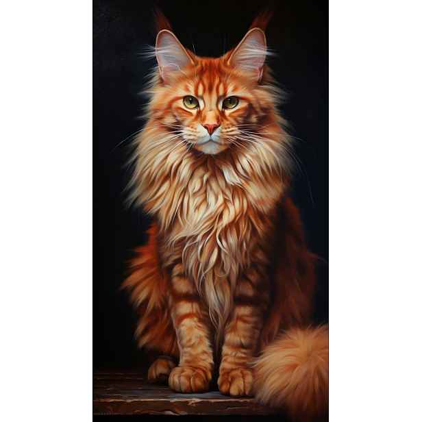 Ručník Kočka Maine Coon Rudý Kocour Plážový Ručník 70x150