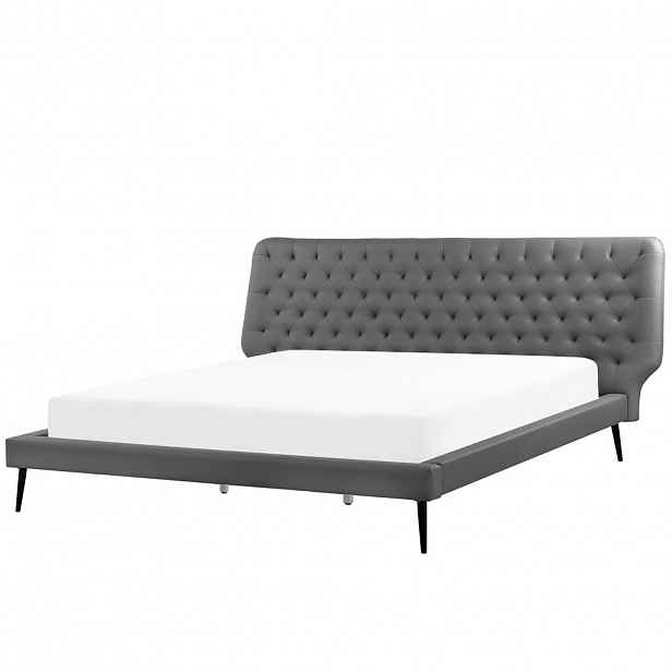 Beliani POSTEL 180/200 cm Šedá Essonne