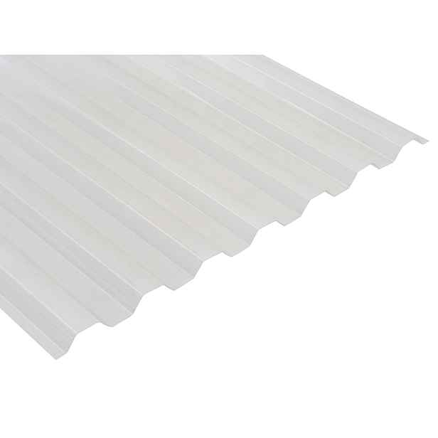 Deska polykarbonátová trapézová MARLON CSE FR TR 76/16 2UV čirá 0,8×1 060×2 500 mm