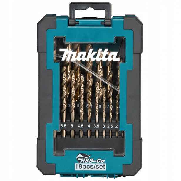 Sada 19 kobaltových vrtáků Makita D-67561
