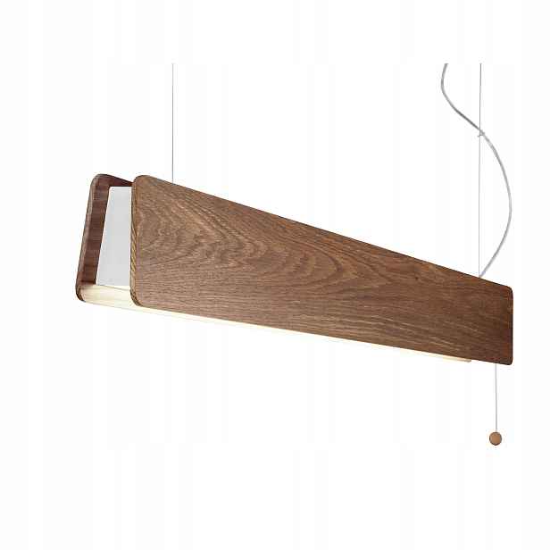 Závěsná lampa lustr dřevěný hnědý podlouhlý 100 cm Oslo Nowodvorski