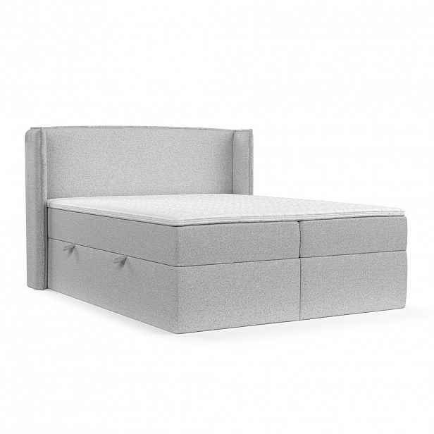 AltaBeds POSTEL BOXSPRING VIVA 200/200 Světle šedá