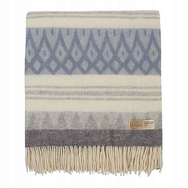 Vlněná Deka teplá měkká 100% vlna 170 x 200 cm pléd deky Cozy Blankets