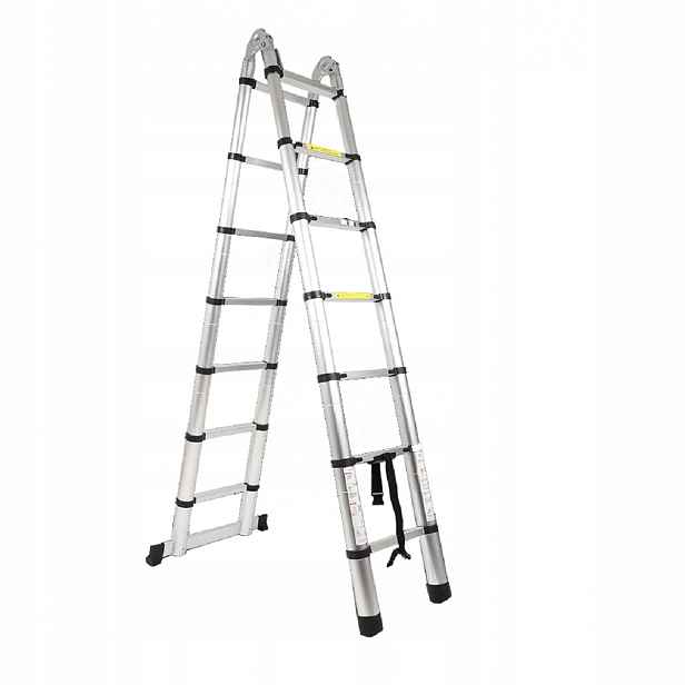 AR99-6440 Teleskopický žebřík-štafle Alu, 4,4 m