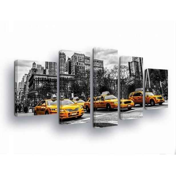 Obraz 170x100 New York taxi žlutý město doprava ulice krajina města