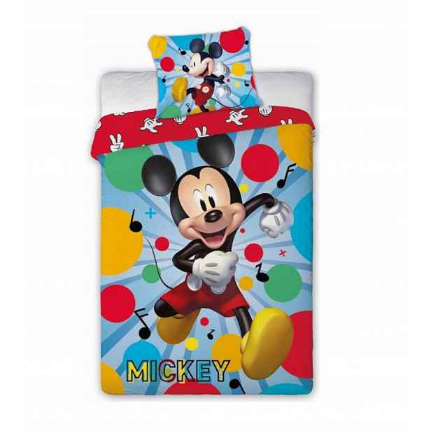 Povlečení pohádkové bavlněné myšák Mickey Disney licencované pro dítě