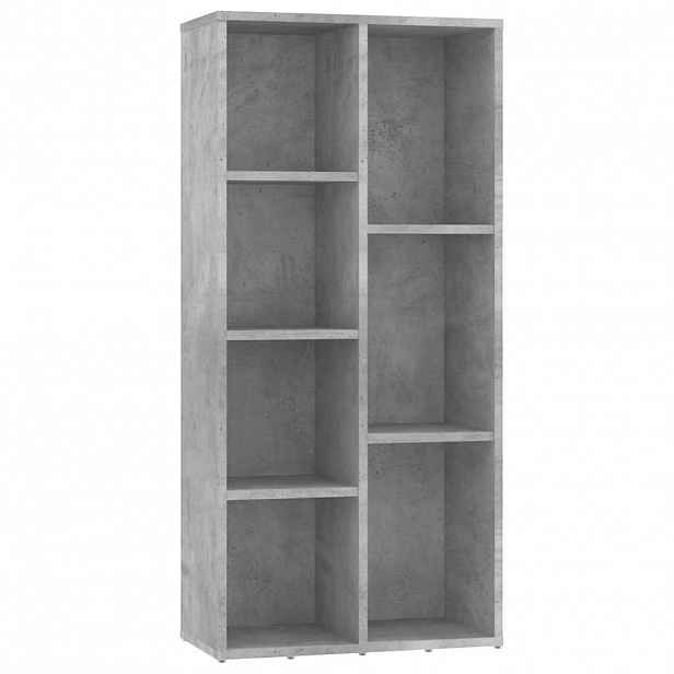vidaXL Knihovna betonově šedá 50 x 25 x 106 cm kompozitní dřevo