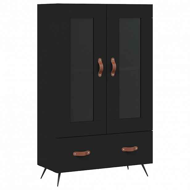 vidaXL Skříň highboard černá 69,5 x 31 x 115 cm kompozitní dřevo