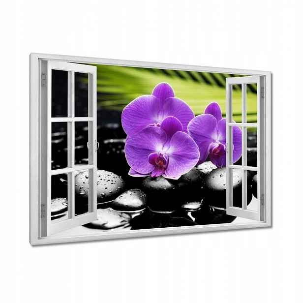 Obrazy 90x60 Fialové orchideje