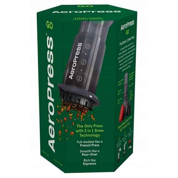 Aeropress Go – kávovar s filtry