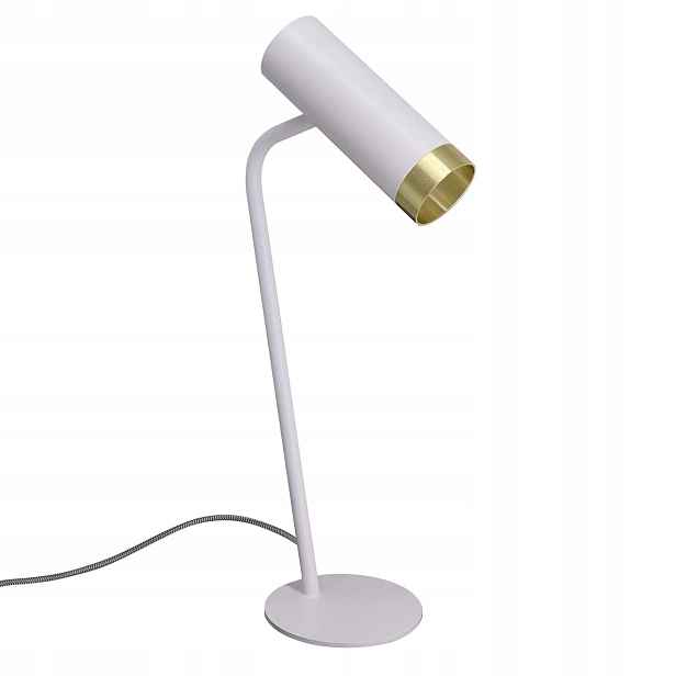 Polux Fado stolní lampa bílo-zlatá 1xGU10 10W
