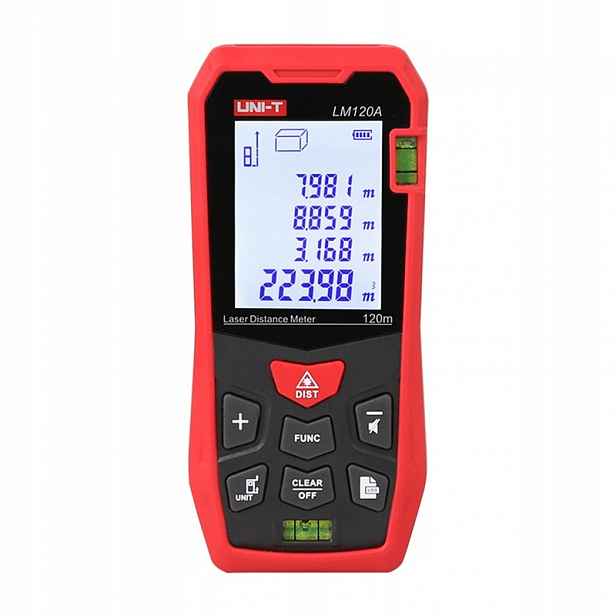 Uni-t LM120A Měřič vzdálenosti Laserový dálkoměr s LCD displejem 120 m