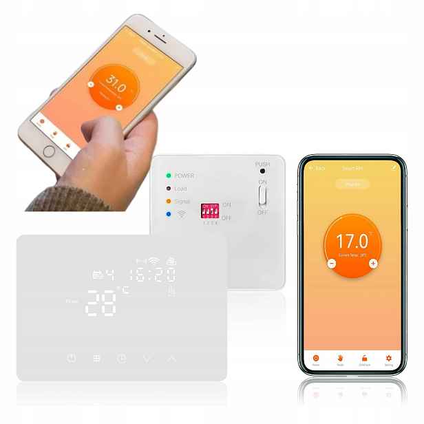 WiFi rádiový termostat Rf pro podlogové vytápění bojleru Tuya Alexa
