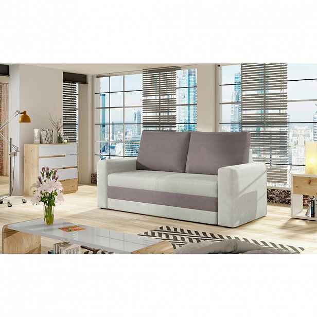 MID.YOU ROZKLÁDACÍ POHOVKA, textil, krémová