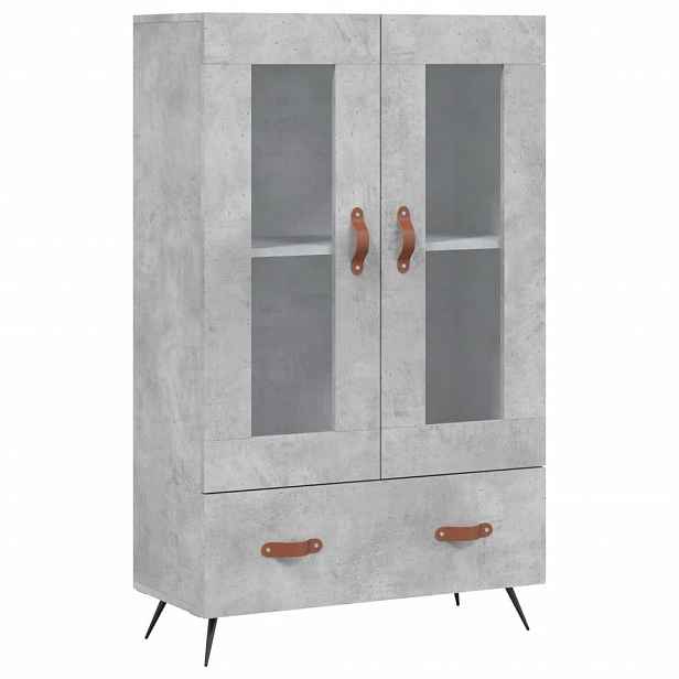 vidaXL Skříň highboard betonově šedá 69,5x31x115 cm kompozitní dřevo