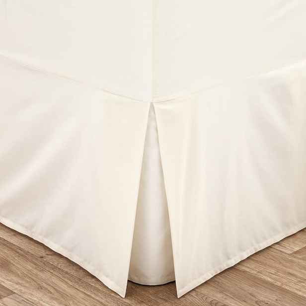 Krémový napínací perkálový potah na rám postele 135x190 cm Easy Iron Percale – Catherine Lansfield