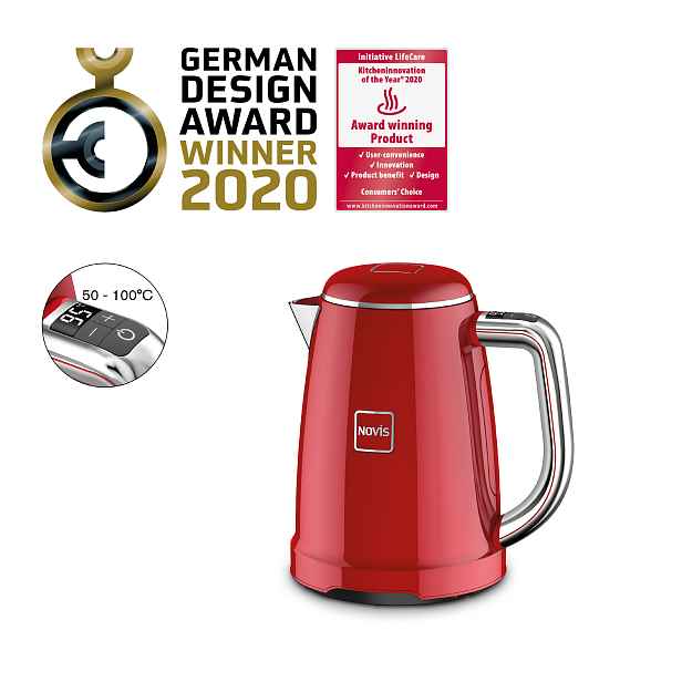 Rychlovarná konvice Novis Kettle KTC1 (červená)