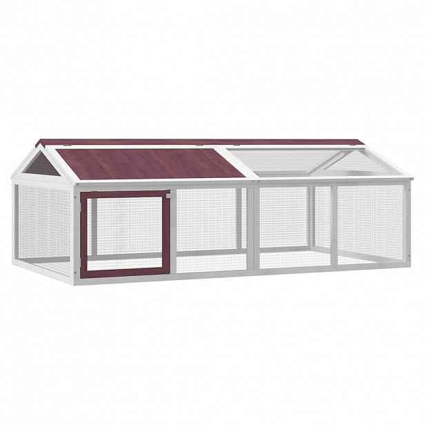 vidaXL Výběh moka 200 x 112,5 x 74 cm masivní borové dřevo
