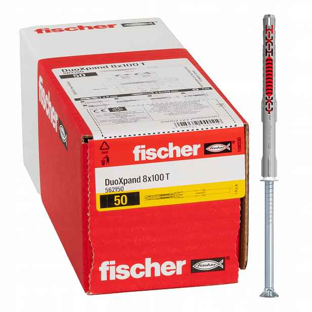 Fischer rozpěrný rámový kolík DuoXpand 8x100 T pro torx rámové kolíky 50 Ks.