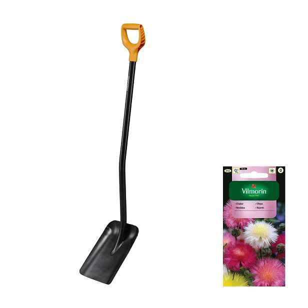 Fiskars Solid Kovová lopatka na obilí písku a štěrku +dárek semena