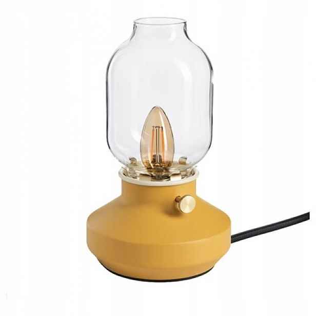 Ikea Tarnaby Stolní lampa s možností stmívání, Tmavě Žlutá, 25 cm