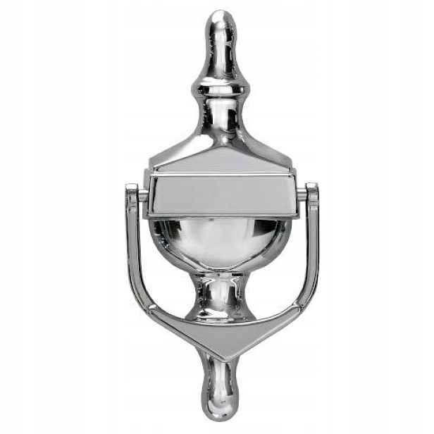 Klasická dveřní záplata Victorian Velká 193 mm x 88 mm x 17 mm Chrom lesk