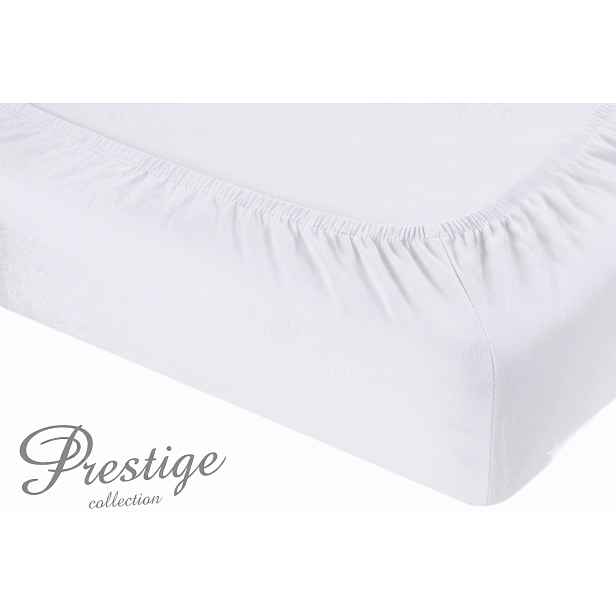 Prostěradlo Jersey s gumičkou 160x200 Bílá Prestige Collection 160 g/m2