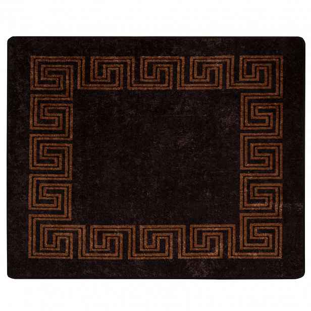 vidaXL Běhoun MARSA Černá 80 x 100 cm Polyester a PVC