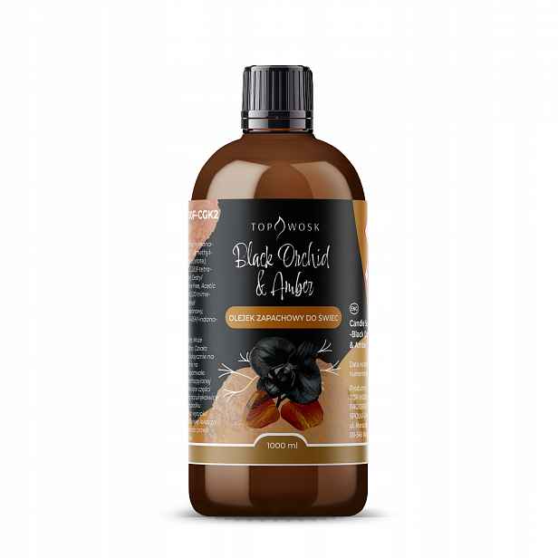 Vonný olej do svíček Black Orchid & Amber 1000 ml, vůně do vosku