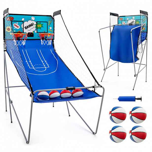 COSTWAY ARCADE BASKETBALOVÁ HRA modrá