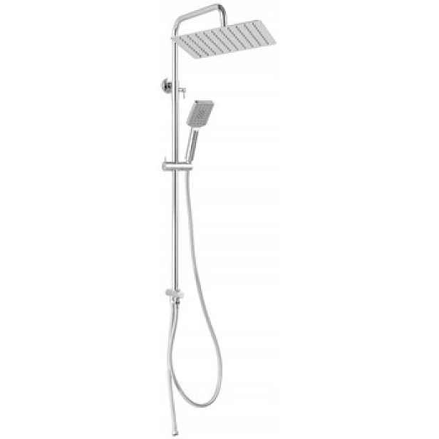 Ferro Nástěnný Sprchový Set S Dešťovou Sprchou Wizard Square Pro, Chrom